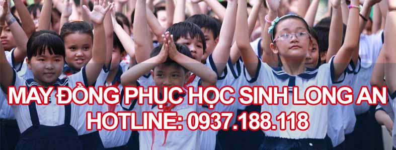 May đồng phục học sinh Long An