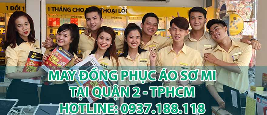 May đồng phục áo sơ mi tại quận 2 - TPHCM