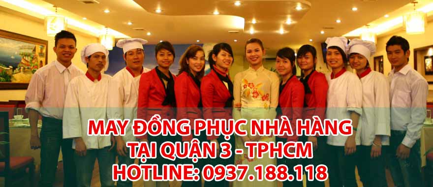 May đồng phục nhà hàng giá rẻ tại quận 3