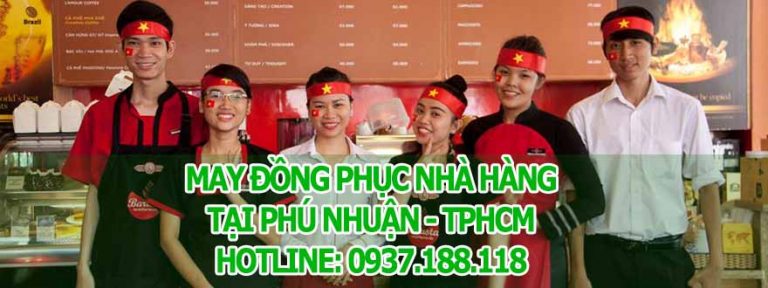 May đồng phục nhà hàng tại Phú Nhuận