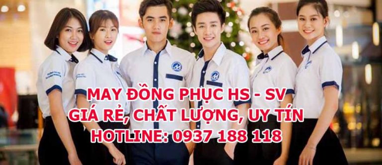 may đồng phục học sinh, sinh viên